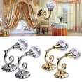 thumbnail image 3 of 2 Pcs Curtain Hanging Hooks Hold Backs Wall Door Tie Backs Home Silver Gold Crystal Elegant Decor Window Treatment Hardware, 3 of 5