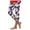 Purple, variant on YDFCWXW Women's Capri Leggings Floral Printed Plus Size Capris High Waist Knee Length Slim Fit Cropped Legging for Yoga Dark Purple, L