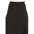 thumbnail image 5 of Women's Casual Solid Flare A-line Long Skirt with Elastic Waistband, 5 of 6