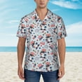 thumbnail image 4 of Balery I Love USA Print Men's Hawaiian Shirts Short Sleeve Beach Shirt Relaxed Fit Vacation Button Down Shirts-X-Large, 4 of 9