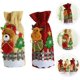 thumbnail image 3 of Juego de 2 fundas de lino para botellas de vino de Navidad con diseño de oso y ciervo, para decoración de botellas de vino de Navidad, decoración de mesa de Navidad, 3 of 5