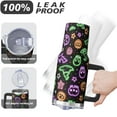 thumbnail image 4 of Halloween Tumbler 40 oz with Handle and Straw Ghost Candy Cup Halloween Gifts for Women Travel Mug Insulated Bottle, 4 of 5
