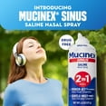 thumbnail image 2 of Mucinex Non-Medicated Saline Nasal Mist, Sinus Clear & Cool, 4.5 fl oz, 2 of 13