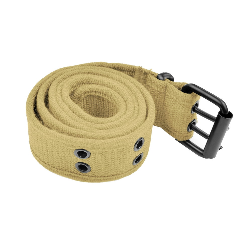 Belle Donne Grommet Belt for Women & Men Double Hole Grommets Canvas  Belts Military