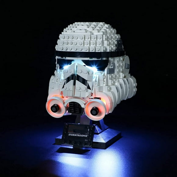 TFixol Led Light Kit For Star Wars Stormtrooper Helmet Display Building Set, Advanced Collectibler Compatible With Lego 75276 (Not Included the model)
