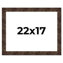 22x17 Frame Brown Burl Real Wood Picture Frame Width 1.625 Inches | Interior Frame Depth 0.5 Inches