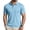 Light Blue_006, variant on Hawaiian Polo Shirts for Men Summer Golf Beach Short Sleeve Solid T-Shirts Quick Dry Lightweight Regular Fit Collared Shirt Black L