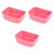 thumbnail image 3 of 3 cuencos colgantes para jaulas de mascotas, cuencos para perros y gatos, bebederos y comederos multifuncionales. Rosa, 3 of 9