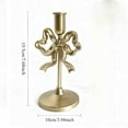 thumbnail image 3 of Deeceymbur Vintage French Style Iron Candlestick Bow Accent for Table Top Decoration Home Holiday Decor, 3 of 9