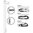 thumbnail image 2 of 50 Feet x 1/4inch Flag Pole Halyard Rope with 4 Pieces Flag Pole Hook Clips,Outdoor Flagpole Accessories Compatible, 2 of 7