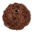 thumbnail image 3 of Bola de Mimbre Redonda de Café de 1 Pieza, Adorno Navideño para Jardín Y Jardín, 3 of 5