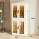 thumbnail image 4 of Gabinete de almacenamiento plegable para ropa, armarios, aperitivos para el hogar, contenedor organizador de plástico, gabinete de pie para sala de estar de bebé, 4 of 4