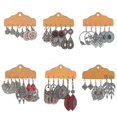 thumbnail image 1 of Pendientes colgantes de hojas de cristal multicolor de moda 2023 para mujer Boho Vin--|Código de modelo 5703, 1 of 2