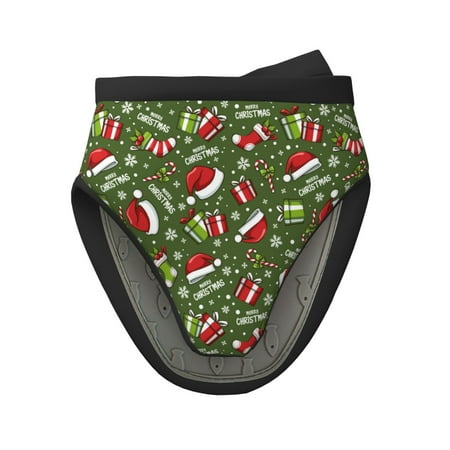

Matuu Christmas Hat sock for Non-Slip Mini Oven Soft Silicone Mitt 5.9 x5.9