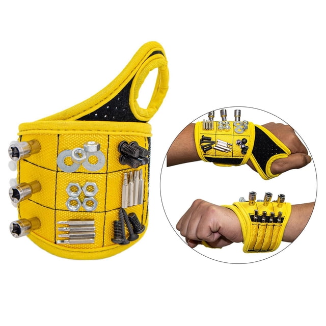 Soporte de muñeca para tornillo Macarena Muñequera Bolsa Pulsera Bucle Amarillo