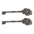 thumbnail image 3 of MLINS 2Pcs Large Skeleton Key Vintage Cast Iron Skeleton Key Wall Decoration Ornament, 3 of 7
