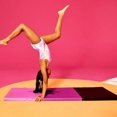 thumbnail image 2 of Justice 6' Three Folding Gymnastics Mat with Carry Handles, Multi Color, Pink, 2 of 4