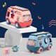 thumbnail image 5 of Xilófono de juguete 3 en 1 con música, luces y sonidos para arrastrar. Tambor musical para niños. Bloques de construcción Happy Bus para niños. Juguetes educativos para el desarrollo temprano., 5 of 8