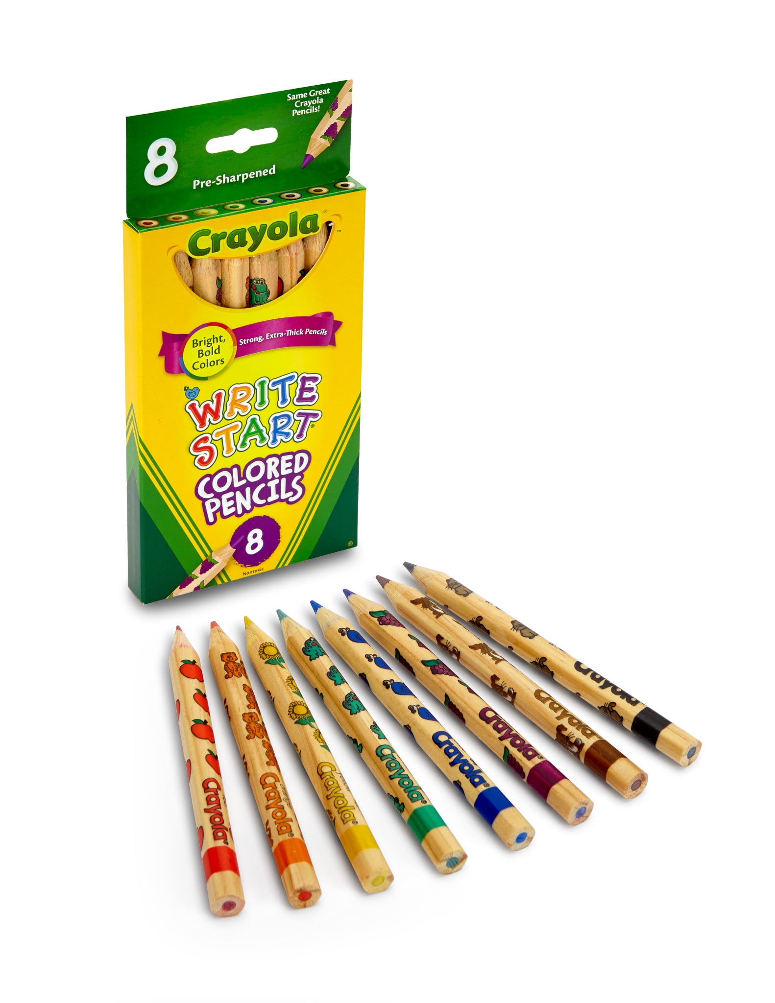 Assorted Colors New Crayola Colored Pencils 8 Pack 