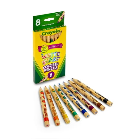 Crayola 8 Count Write Start Extra Thick Colored Pencils - Walmart.com