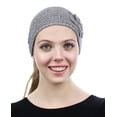 thumbnail image 3 of NYFASHION101 Hand Knitted Button Closure Winter Headband Headwrap - NAG11Y, Silver, 3 of 4