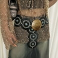 thumbnail image 2 of Ceinture Américaine Style Occidental Ceinture Personnalité Maillard Accessoires de Mode, 2 of 4