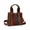 Rainbow, variant on Women's Canvas Tote bag Large Crossbody Bag Shoulder Bag Handbag, Chocolate
