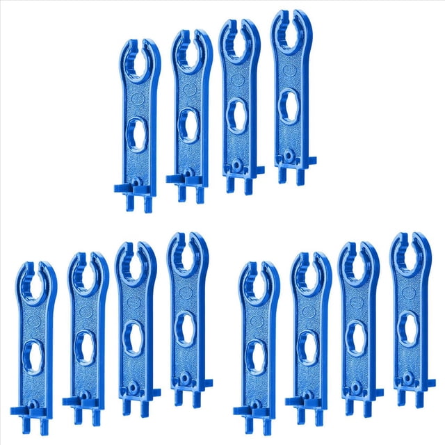 Llaves de Herramienta de Conector Solar de 12 Piezas, Herramienta de Montaje de Conector de Panel Solar para Conectores , Llave Inglesa de Plástico Solar