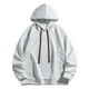 thumbnail image 2 of pstuiky manga larga para hombre, Sudadera con capucha y bolsillo para hombre, estilo casual, cómoda, lisa, holgada, con bolsillos Tops de hombre xxxxl, 2 of 3