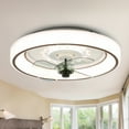 thumbnail image 3 of 19Inch Low Profile Led Ceiling Fan, 6-Speed Flush Mount Ceiling Fan with Remote and APP Control, 3 of 10