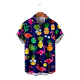 thumbnail image 2 of Men Hawaiian Shirt Summer Hawaii Print Relaxed-Fit Casual Short Sleeve Novelty Button-Down Hawaiian Shirts Beach Shirts Gift for Men, 2 of 6