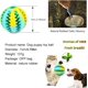 thumbnail image 2 of Mandy Pelotas para perros para masticadores agresivos, pelota de goma para cachorros para limpieza de dientes, juguetes para mascotas, alimentador de alimentos para perros, juguetes de entrenamiento interactivo IQ para perros de raza grande y mediana, 2.756 pulgadas, 1 paquete MFZFUKR LXY06, 2 of 8