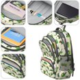 thumbnail image 4 of Tractor and Trailers Cream Pattern Backpack for School, Cute School Bag with Adjustable Shoulder Straps and Padded Back, 16.9"x12.6"x5.9", 4 of 5