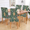 thumbnail image 2 of Yayeee 4 Pack Dining Chair Covers Stretch Parson Chairs Slipcovers Seat Protector, Christmas Gingerbread, 2 of 6
