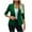 Green, variant on Women's 3/4 Sleeve Blazers, Lightweight Slim Fit Jackets Open Front Button Cardigan Tops Work Office Suit Jackets Blazer Casual Solid Color Outwears