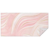 Pink Gold Wave Marble Rectangle Tablecloth 60"x120",Waterproof Polyester Rectangle Table Cloth, Wipeable Spillproof Polyester Tablecloth for Dining, Camping, Indoor and Outdoor
