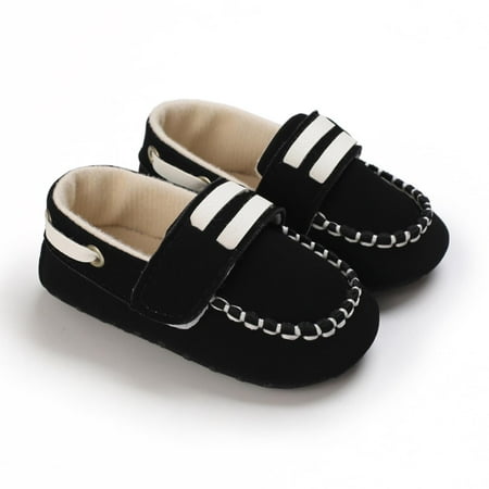 

Bnwani Casual Shoes Children Shoes Infant Kids Shoes Baby Boys Soft-Soled Casual Shoes Black Size 6-12 M