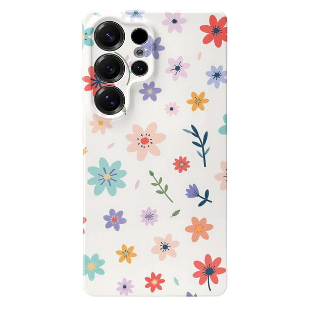 SKLYDDI Funda para Galaxy S25 Ultra con Diseño Floral Primaveral