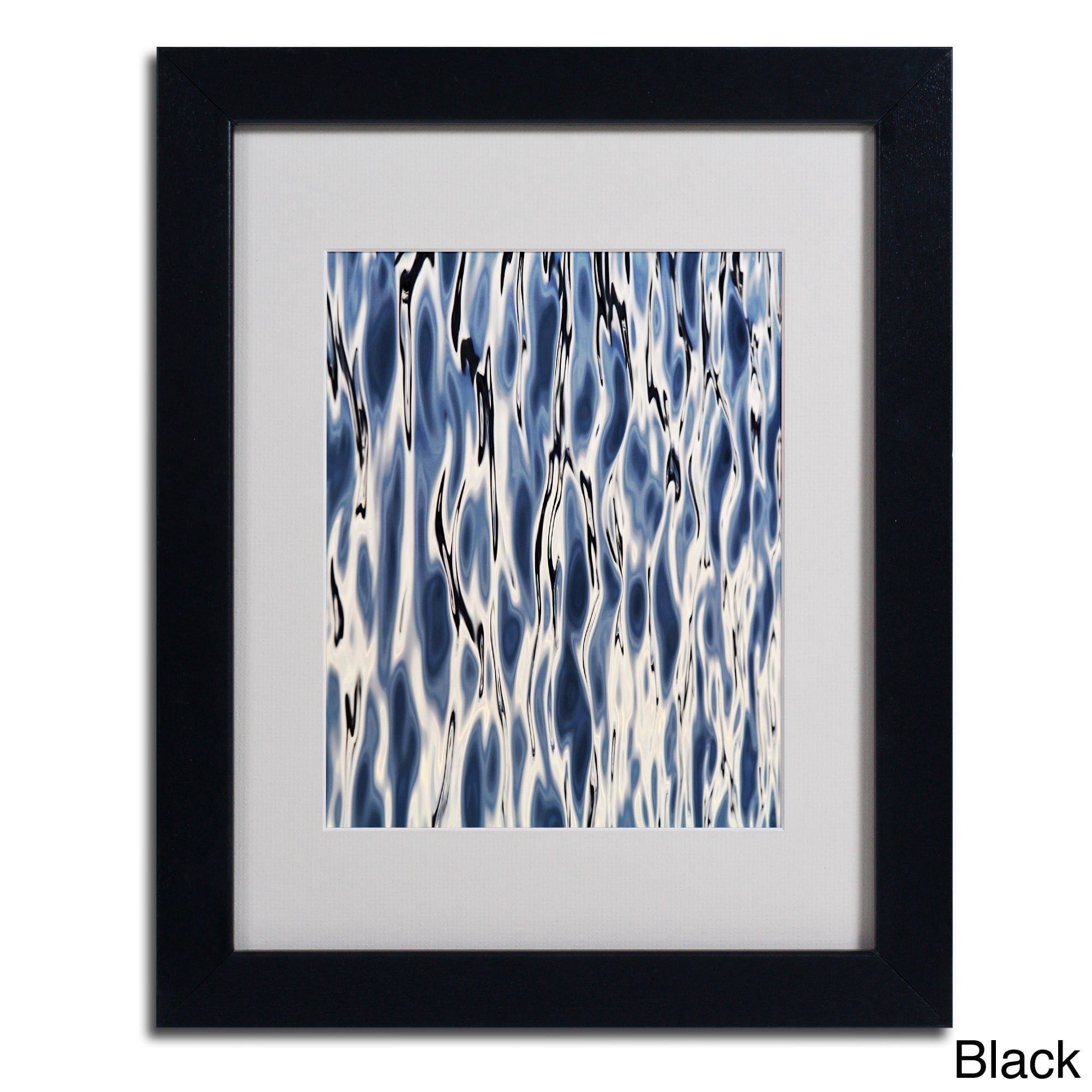 Trademark Fine Art "Wavelets" Matted Framed Art by Gregory O'Hanlon, Wood Frame