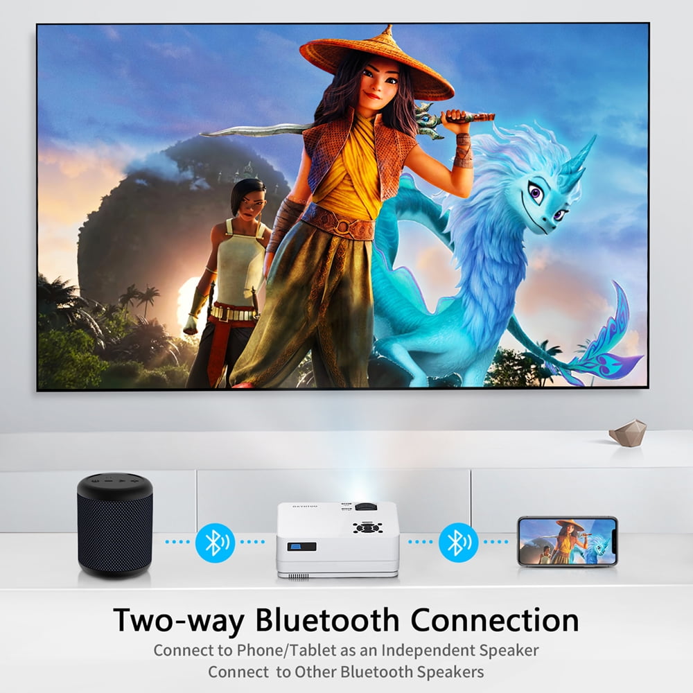 Dxyiitoo 12000LM 4K Support Native 1080P HD Projector with Dxyiitoo 12000LM 4K Support Native 1080P HD Projector with