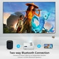 thumbnail image 6 of Dxyiitoo 12000LM 4K Support Native 1080P HD Projector with WiFi and Bluetooth, Movie Projector for Outdoor Movies, LCD Technology 300"Display Projector Home Theater, (Projector with Tripod), 6 of 7