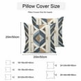 thumbnail image 3 of Waterproof Throw Pillow Covers Set of 2, 26x26 Inch Beige Blue Wooden Decorative Pillowcases Outdoor Pillow Slip Cushion Covers Set for Couch Tent Farmhouse Vintage Abstract Wood, 3 of 7