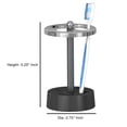 thumbnail image 4 of nu steel Triune 3-Tone Metal Toothbrushes holder for Bathroom Vanity Countertops, 4 of 4