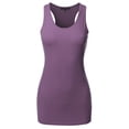 thumbnail image 2 of A2Y Women's Basic Solid Soft Cotton Scoop Neck Racer-Back Tank Top, 2 of 6