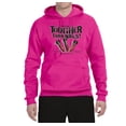 thumbnail image 2 of My Savior is Tougher than Nails Bible Verse | Male Inspirational/Christian Hooded Sweatshirt Graphic Hoodie, Fuschia, Small, 2 of 3