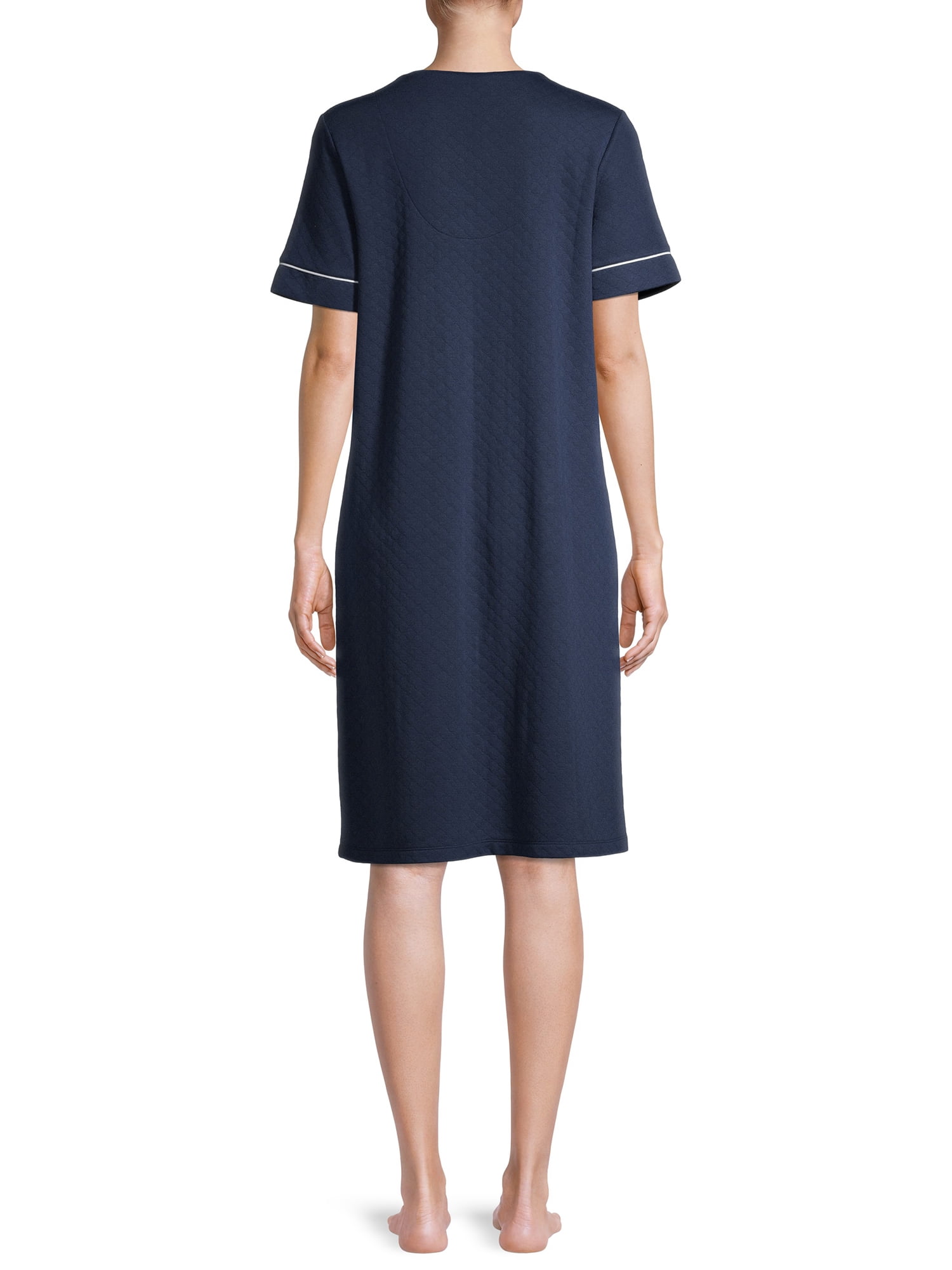 Secret Treasures Solid Pockets Easy Care Evening Robe (Women's or Women's Plus) 1 Pack