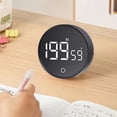 thumbnail image 5 of Reloj Magnético de Cuenta Regresiva para Cocina, Temporizador Digital Manual, Reloj de Escritorio, Cronómetro para Ducha, Estudio, Color Negro., 5 of 5
