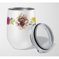 thumbnail image 1 of Carolines Treasures CK4253TBL12 Verre à Vin Sans Pied en Acier Inoxydable 12 oz Chocolat Cockapoo Fleurs Roses, 1 of 1