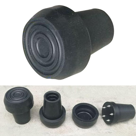 Cane Tips All Heavy Duty Metal Retractable 5-Prong Hiking Attachment Replacement Walking Sticks Folding, Crutches