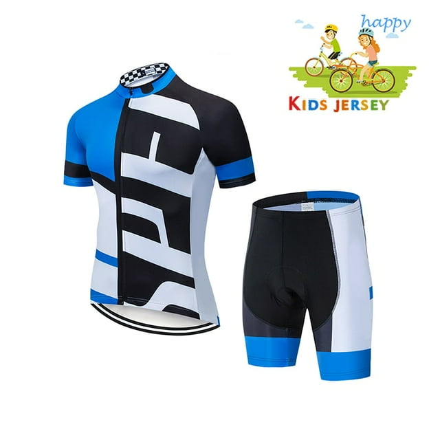 Summer KIDS Cycling jersey Wear Strap Suit Set Ropa with Gel Pad MTB Bicycle Children Child boys